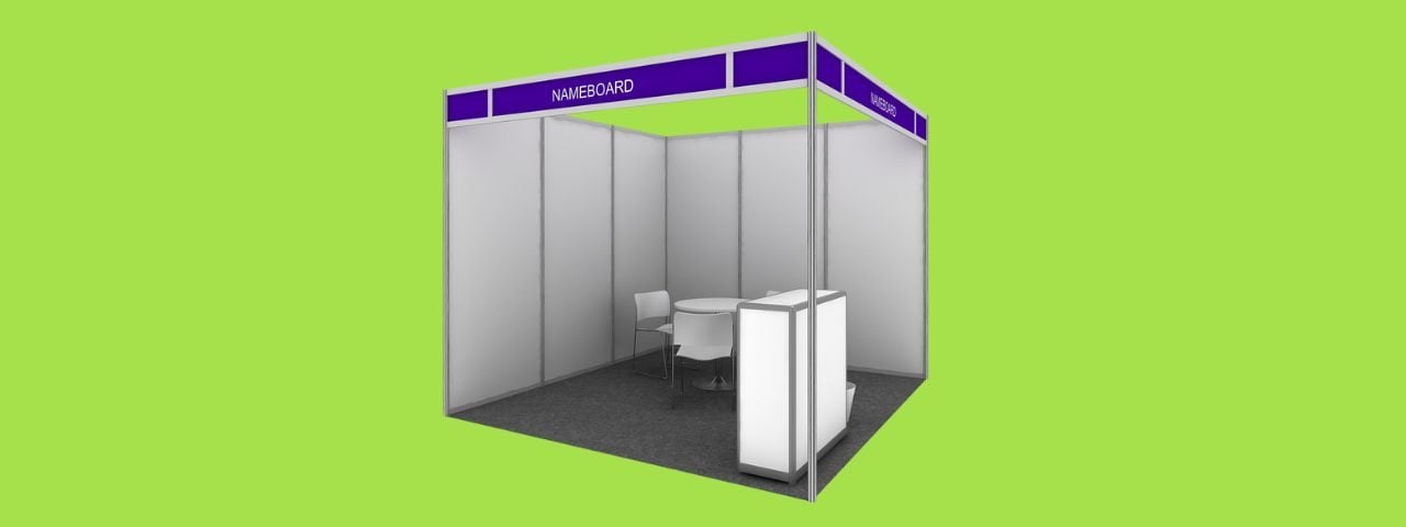 exhibitor stand shell scheme package A